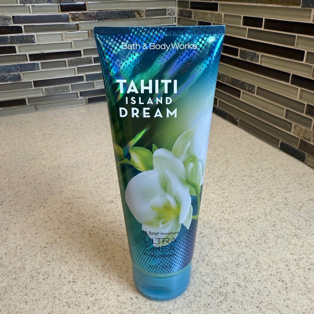 NEW Bath & Body Works Tahiti Island Dream Ultra Shea Body Cream 8oz Discontinued - Picture 8 of 8